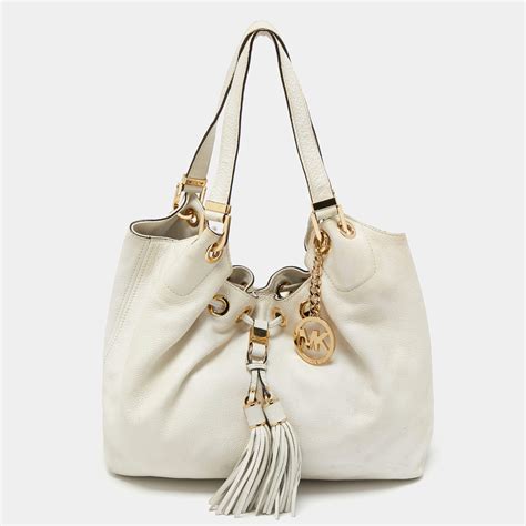 michael kors camden white leather tassel handbag|Michael Kors Camden Drawstring Bags & Handbags for Women.